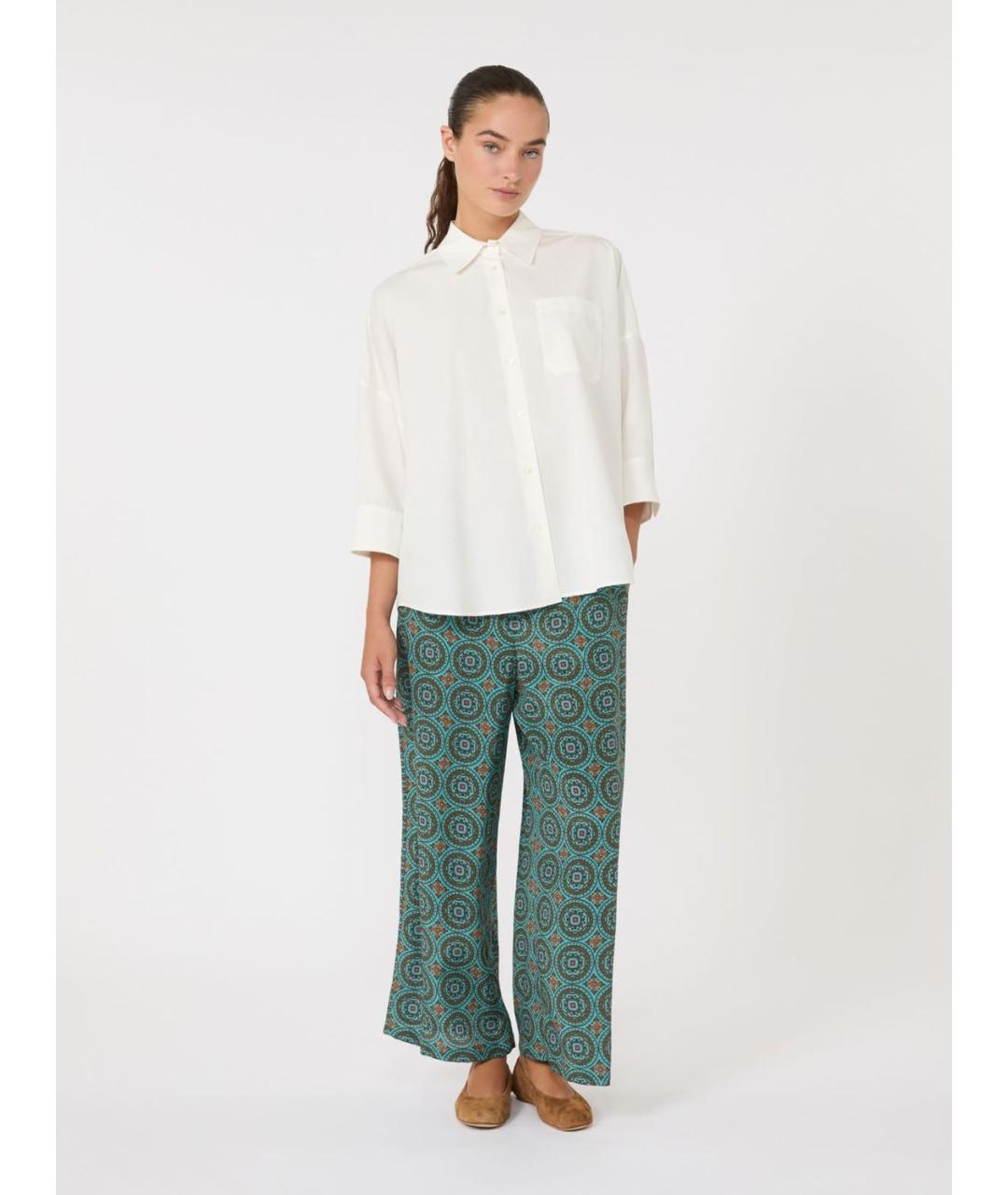WEEKEND MAX MARA Белая хлопковая рубашка, фото 5