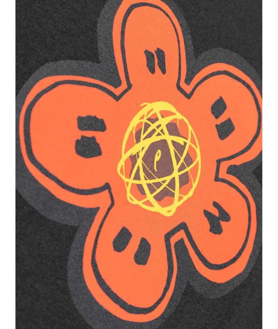 KENZO Черная хлопковая футболка, фото 5