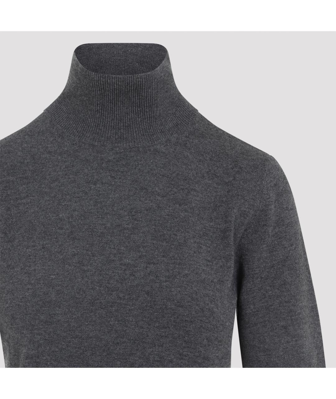 MAX MARA Антрацитовый шерстяной джемпер / свитер, фото 3
