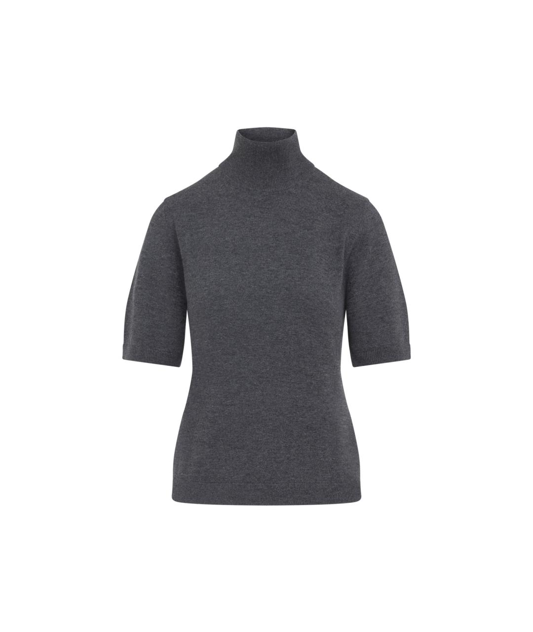 MAX MARA Антрацитовый шерстяной джемпер / свитер, фото 1