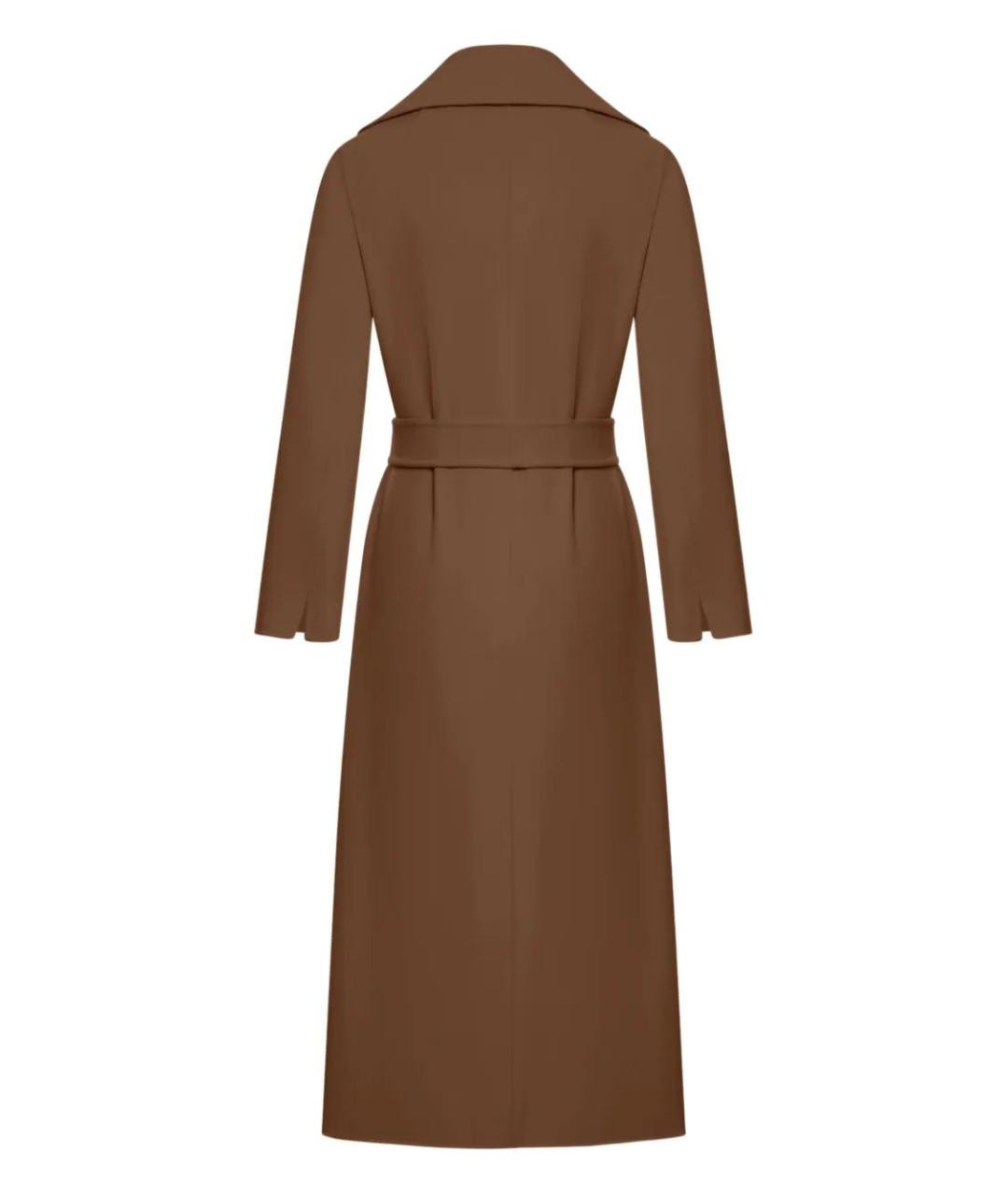 'S MAX MARA Коричневое шерстяное пальто, фото 2