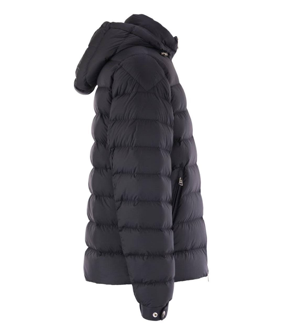 MONCLER Темно-синяя полиэстеровая куртка, фото 3
