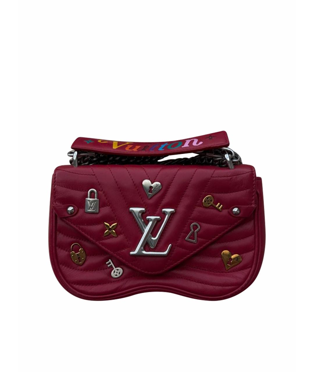LOUIS VUITTON Красная кожаная сумка через плечо, фото 1