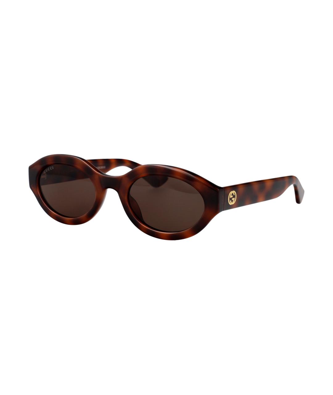 GUCCI Коричневые солнцезащитные очки, фото 1