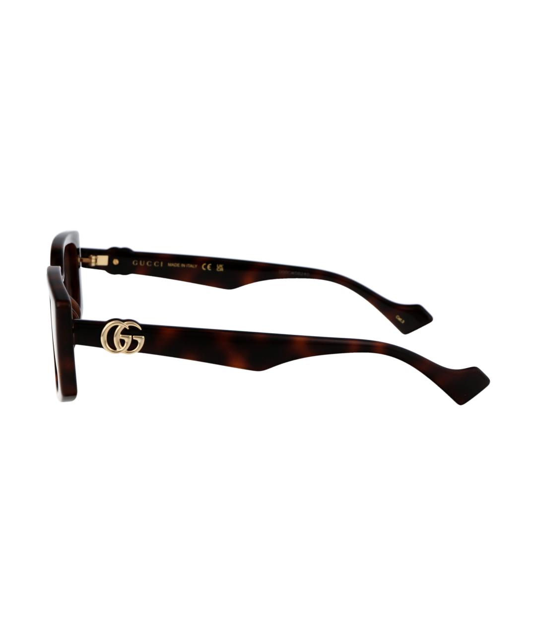 GUCCI Коричневые солнцезащитные очки, фото 3
