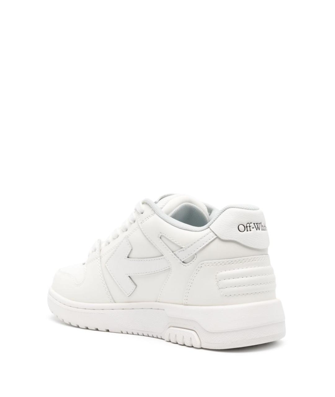 OFF-WHITE Белые синтетические кеды, фото 4