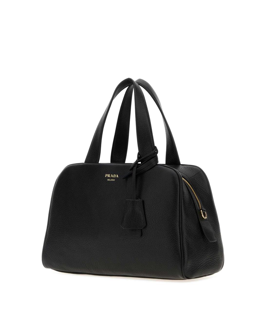 PRADA Черная кожаная сумка тоут, фото 2