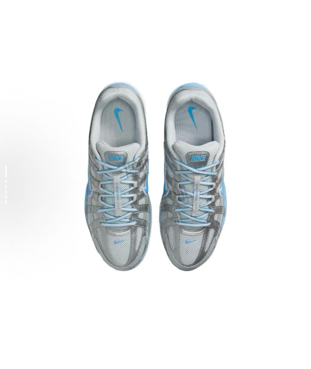 NIKE Серые текстильные низкие кроссовки / кеды, фото 4