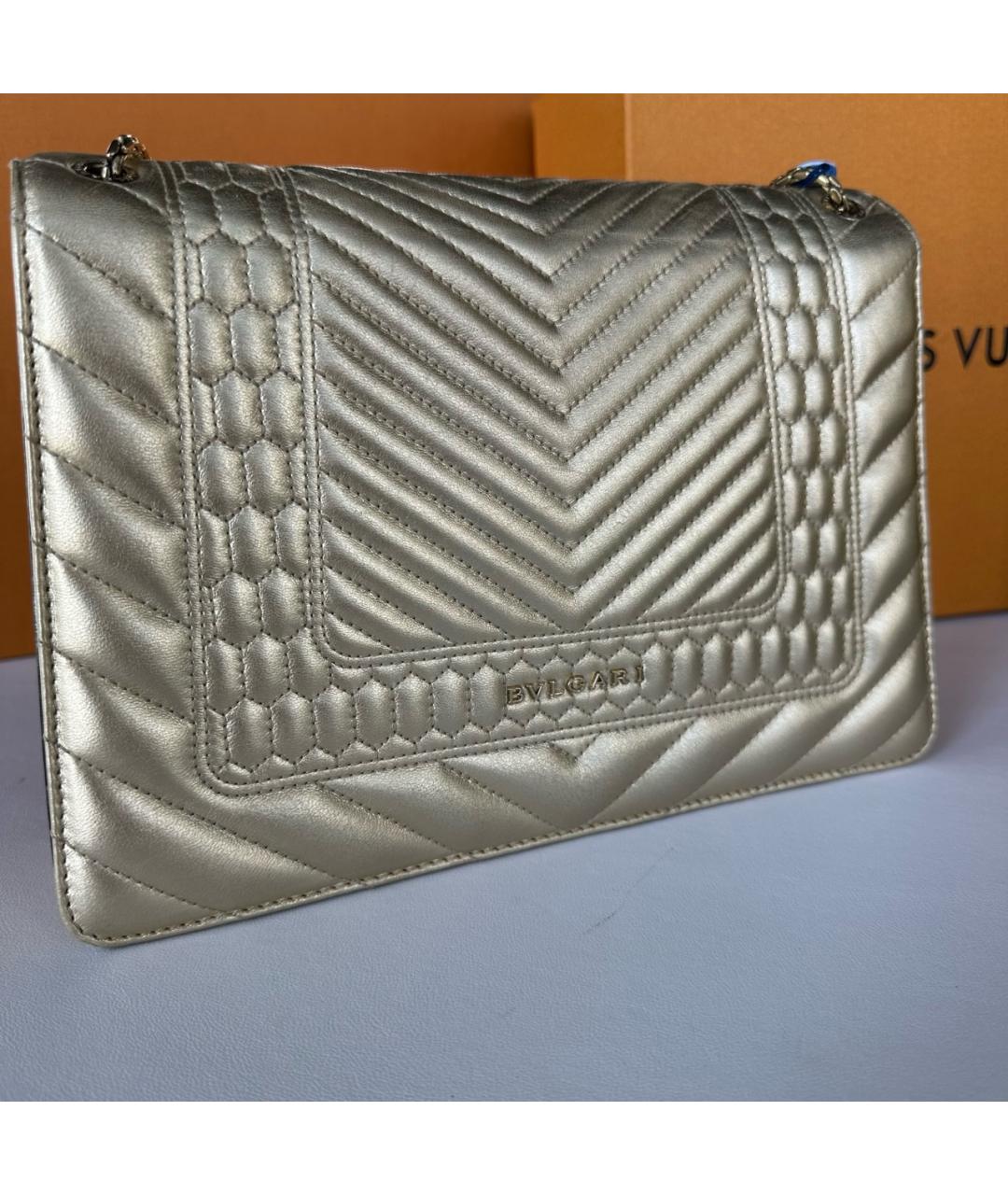 BVLGARI Желтая кожаная сумка тоут, фото 2
