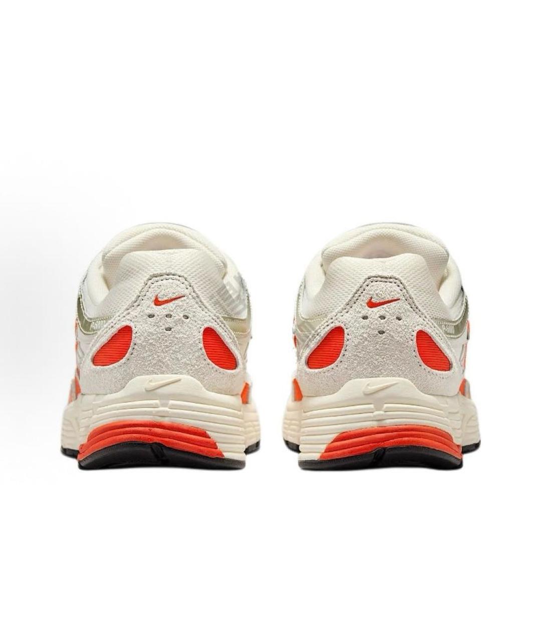 NIKE Белые текстильные низкие кроссовки / кеды, фото 3