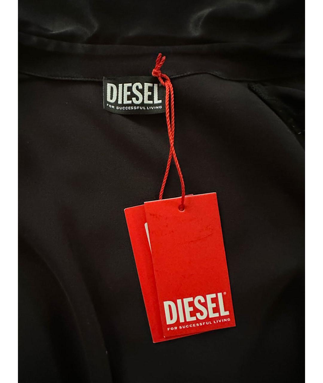 DIESEL Темно-синяя вискозная блузы, фото 6