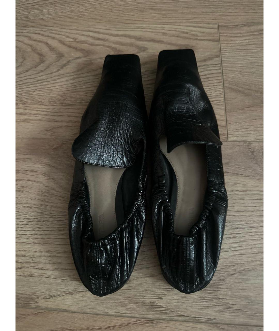 BOTTEGA VENETA Черные кожаные лоферы, фото 4