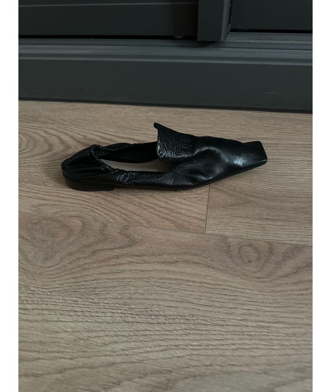 BOTTEGA VENETA Черные кожаные лоферы, фото 2