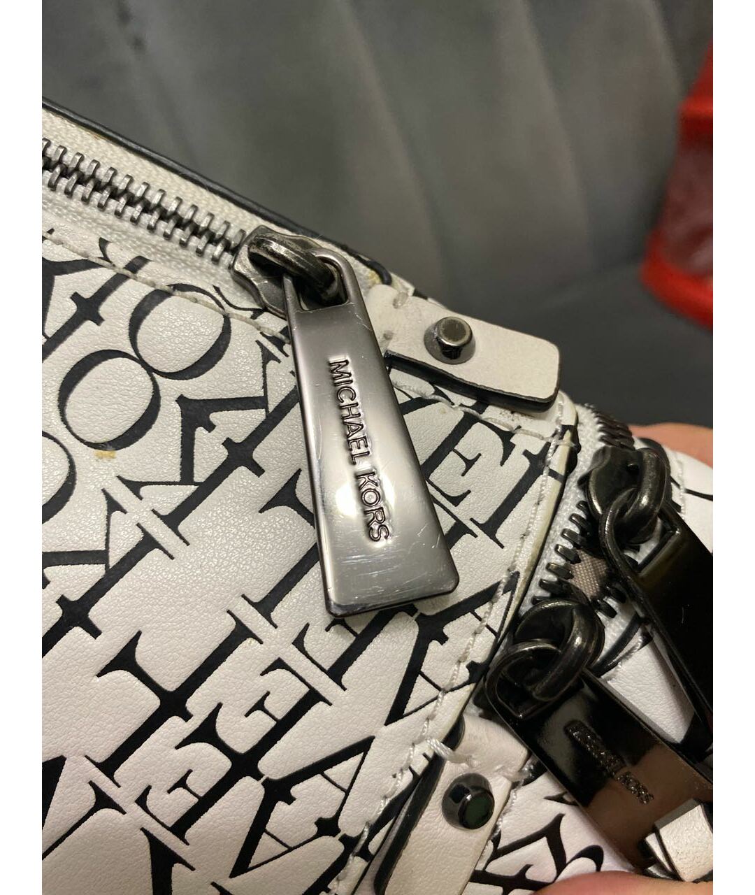 MICHAEL KORS Белый кожаный рюкзак, фото 6