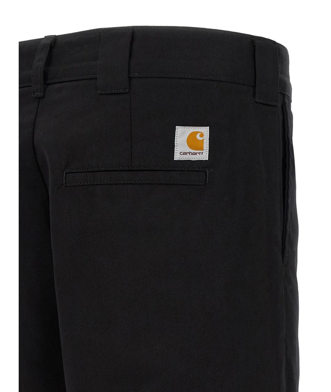 CARHARTT WIP Черные полиэстеровые повседневные брюки, фото 4