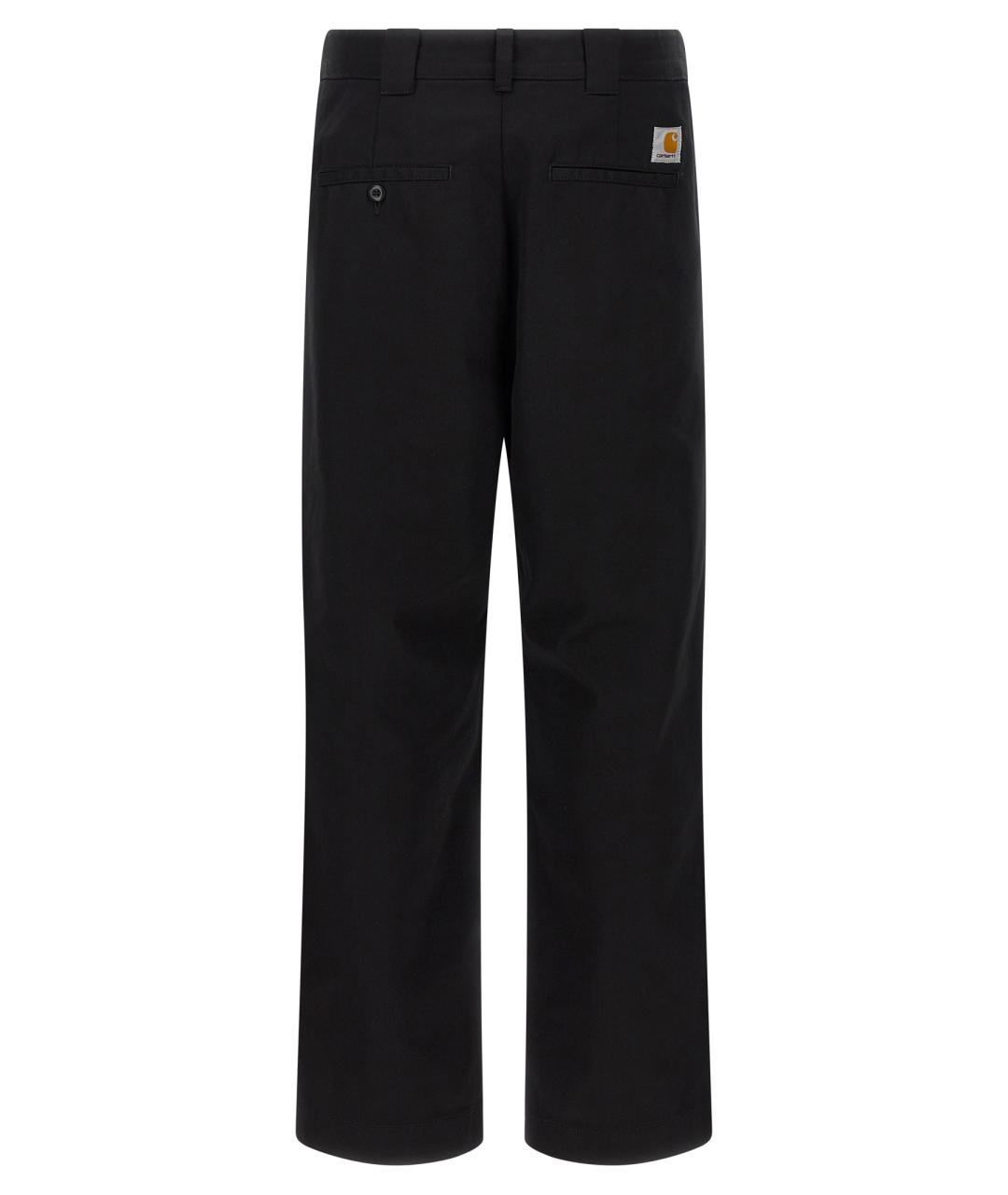 CARHARTT WIP Черные полиэстеровые повседневные брюки, фото 2