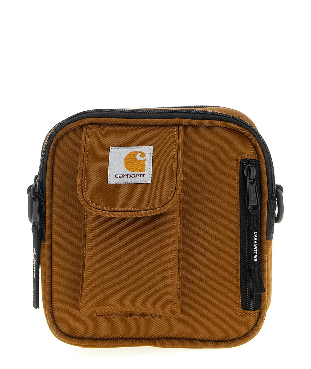 CARHARTT WIP Коричневая синтетическая сумка на плечо, фото 1