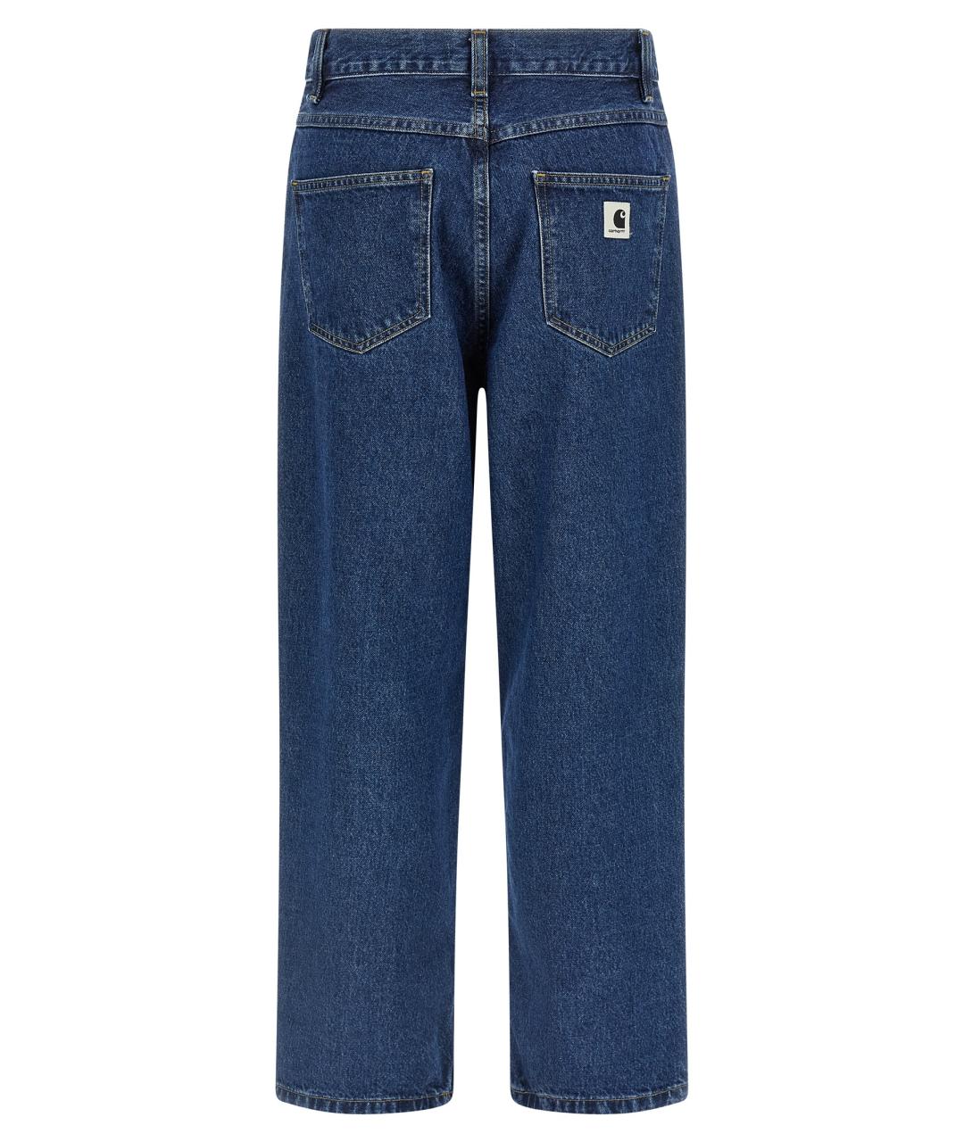 CARHARTT WIP Синие хлопковые прямые джинсы, фото 2