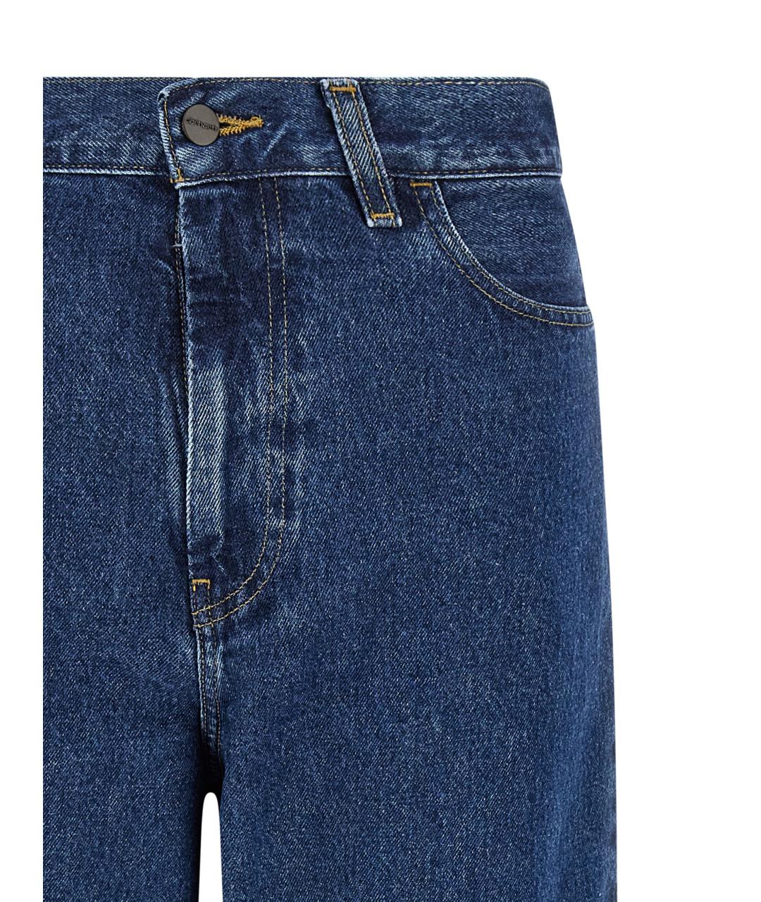 CARHARTT WIP Синие хлопковые прямые джинсы, фото 3