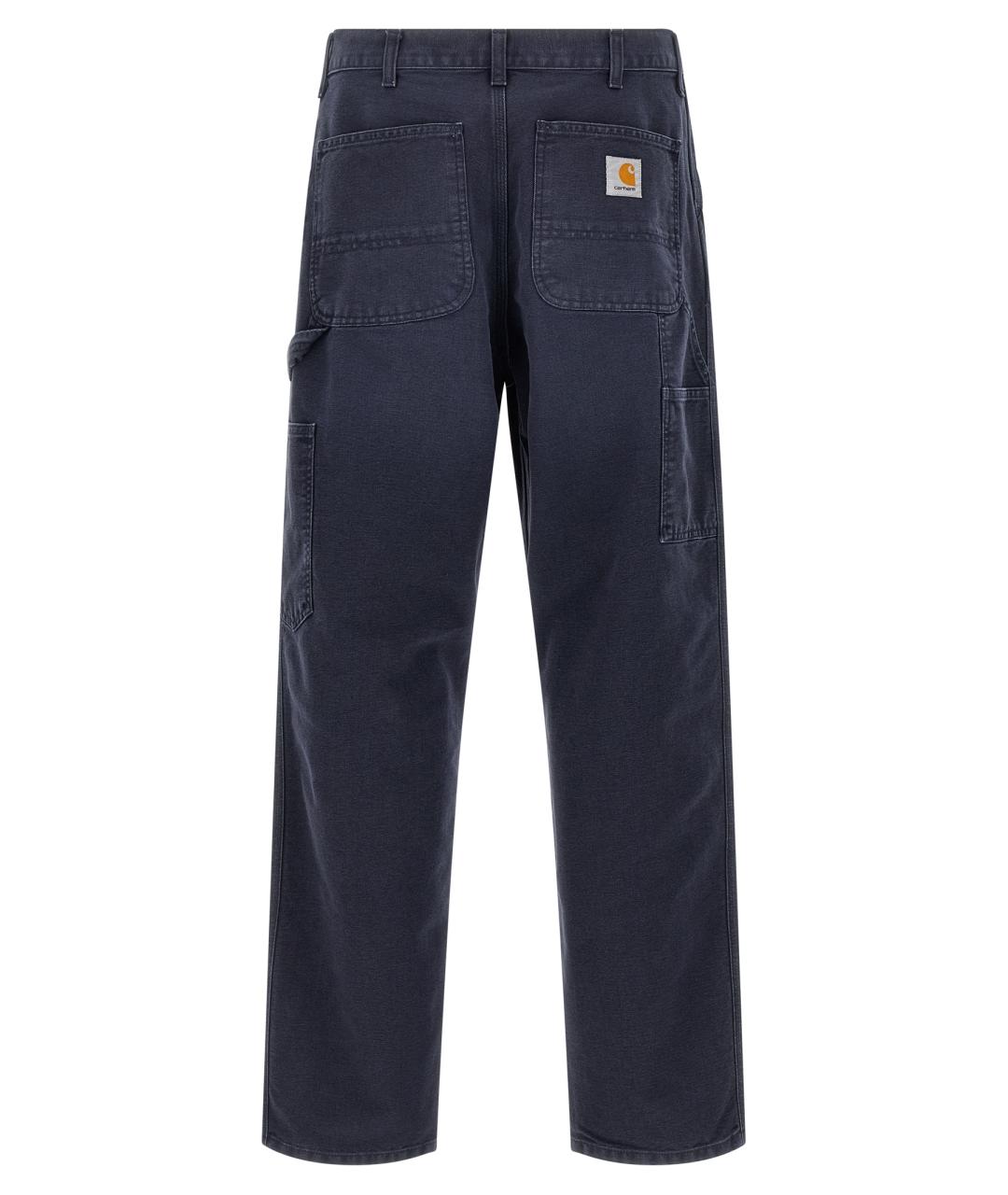 CARHARTT WIP Темно-синие хлопковые повседневные брюки, фото 2