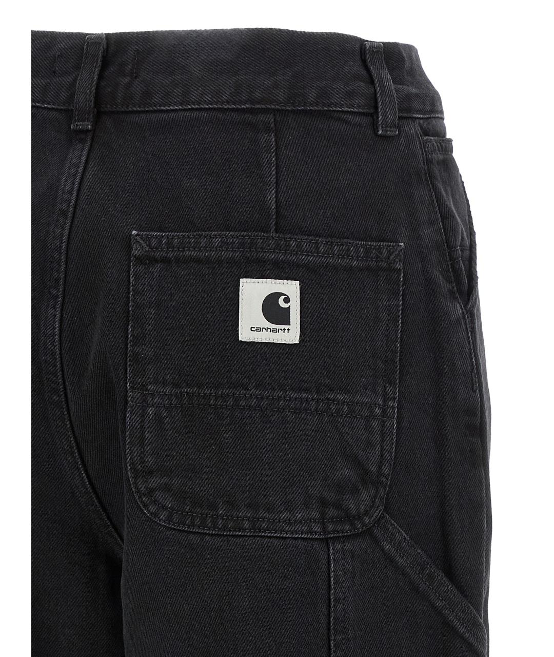 CARHARTT WIP Черные хлопковые прямые джинсы, фото 4
