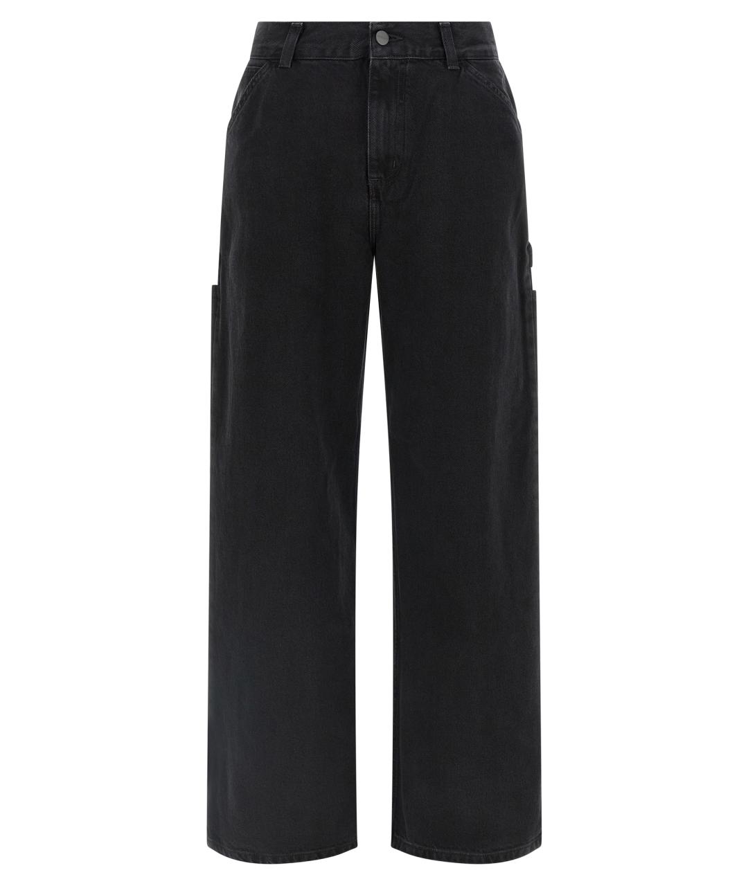 CARHARTT WIP Черные хлопковые прямые джинсы, фото 1