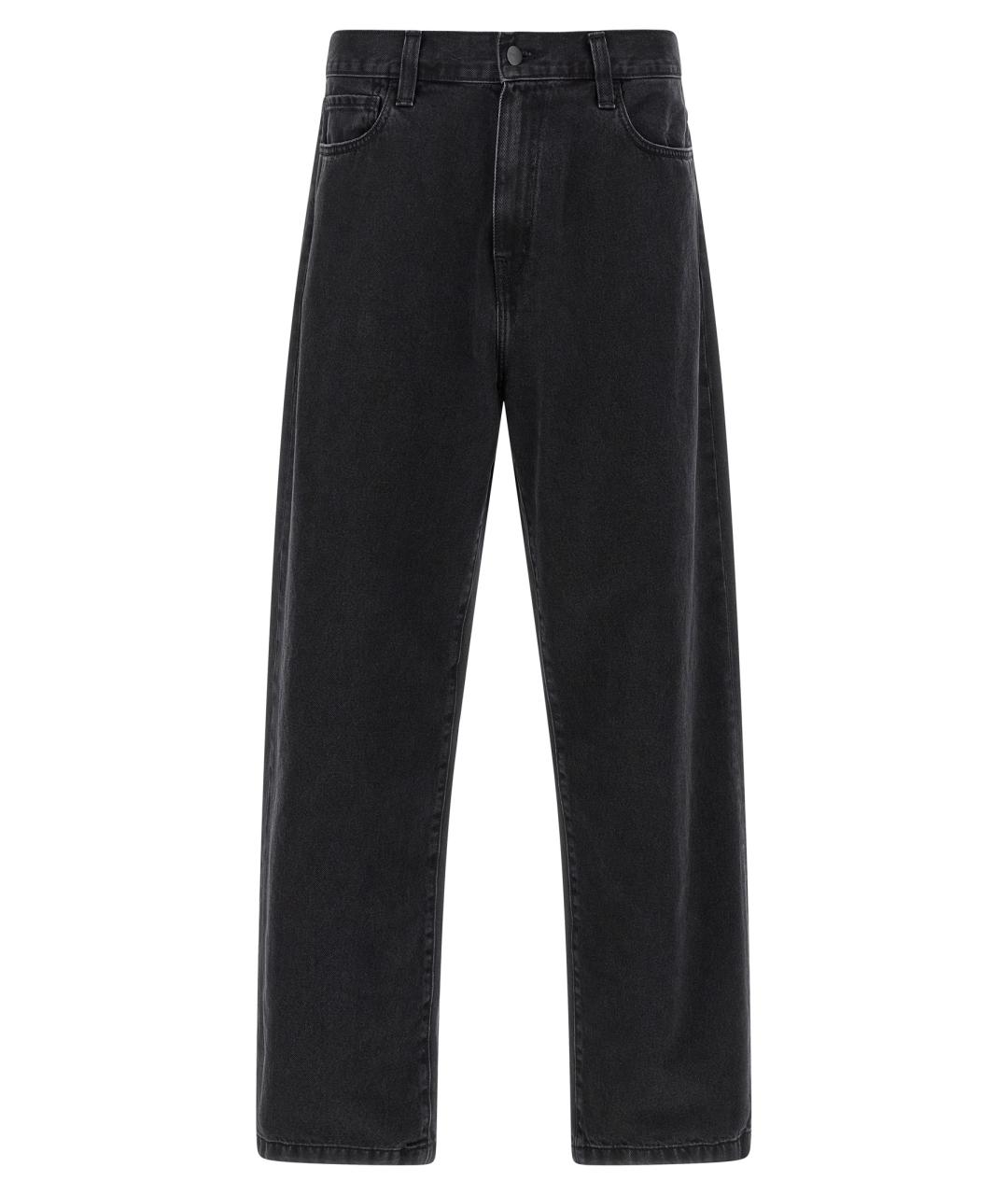 CARHARTT WIP Черные хлопковые прямые джинсы, фото 1