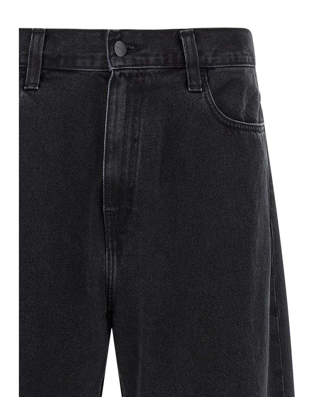 CARHARTT WIP Черные хлопковые прямые джинсы, фото 3