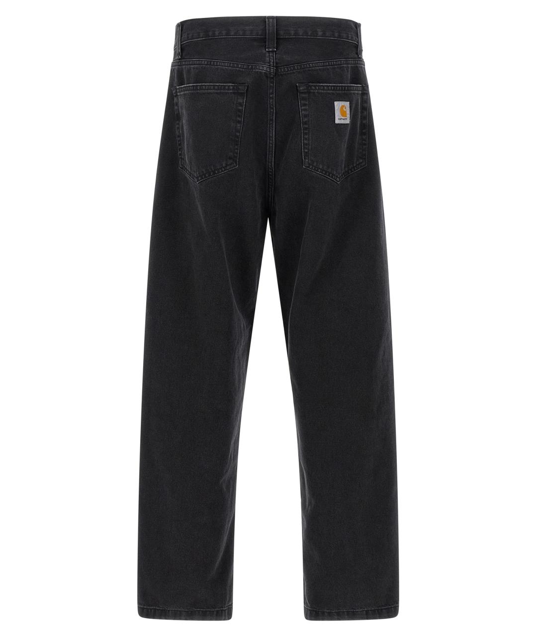 CARHARTT WIP Черные хлопковые прямые джинсы, фото 2