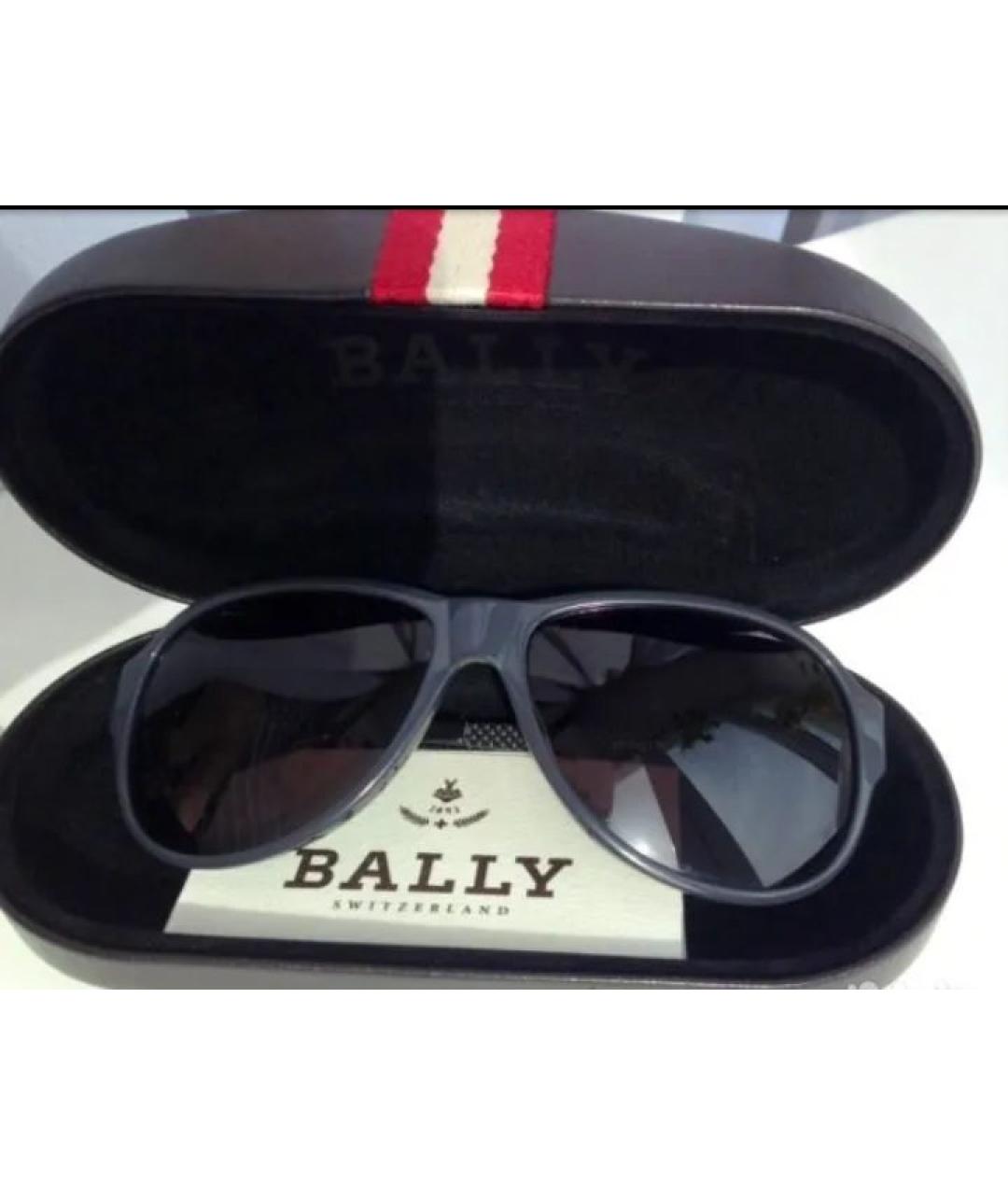 BALLY Черные пластиковые солнцезащитные очки, фото 4