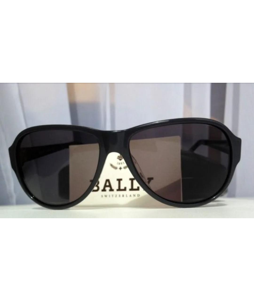 BALLY Черные пластиковые солнцезащитные очки, фото 10