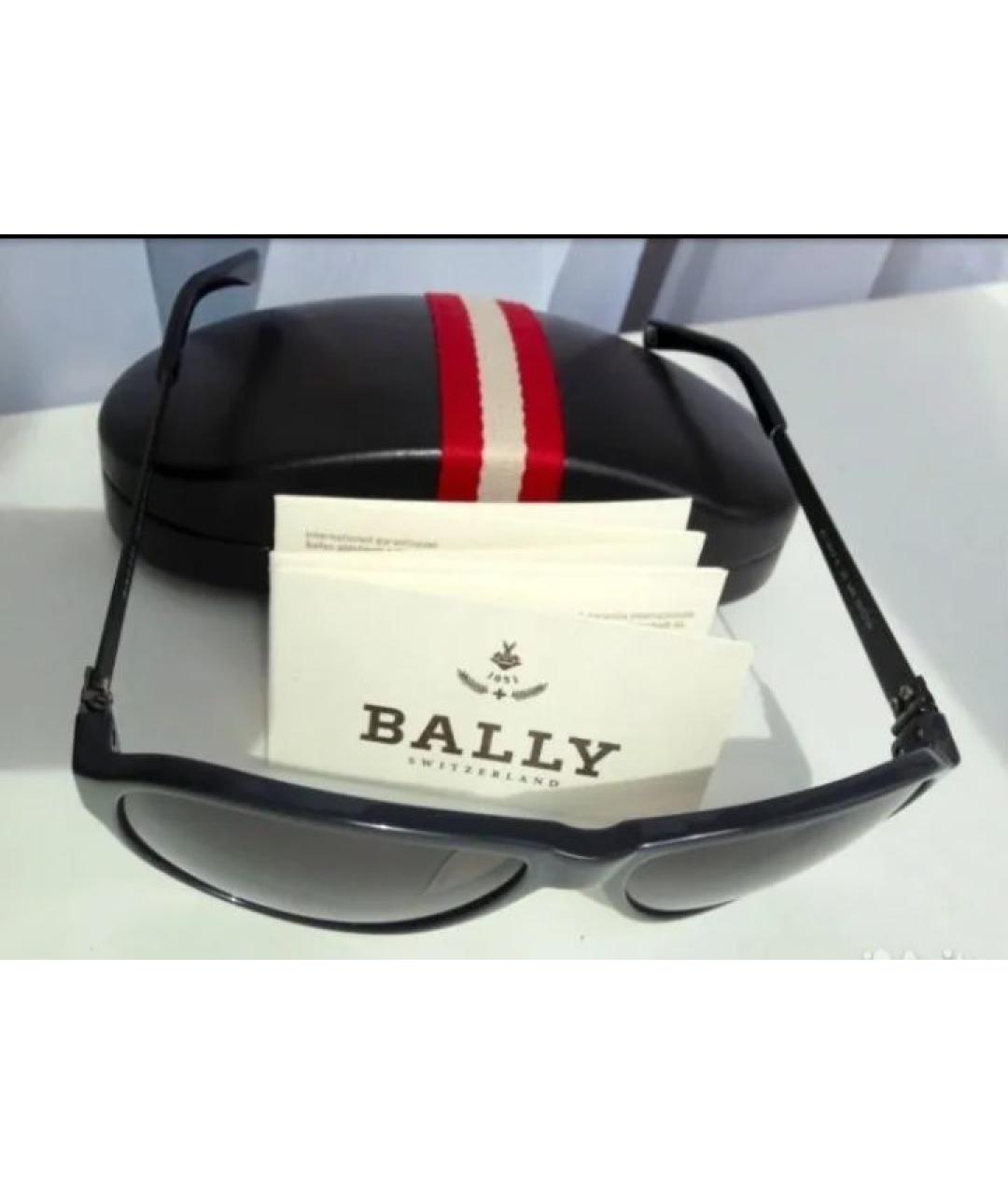 BALLY Черные пластиковые солнцезащитные очки, фото 8
