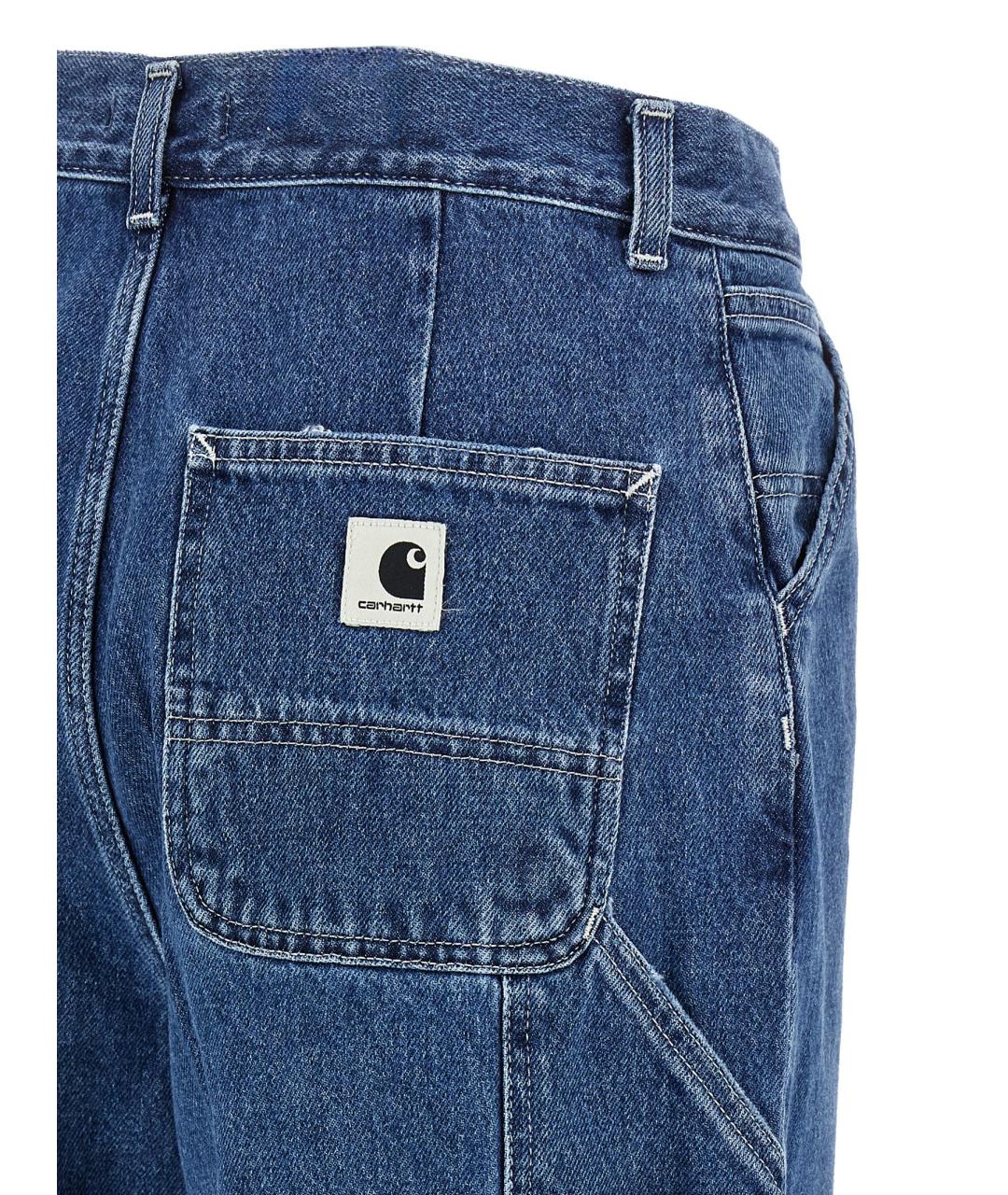 CARHARTT WIP Синие хлопковые прямые джинсы, фото 4