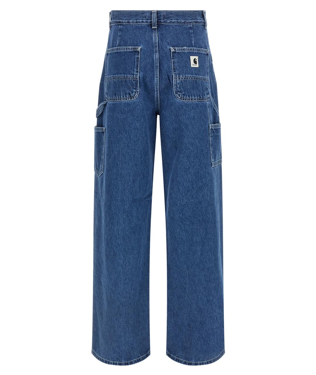 CARHARTT WIP Синие хлопковые прямые джинсы, фото 2
