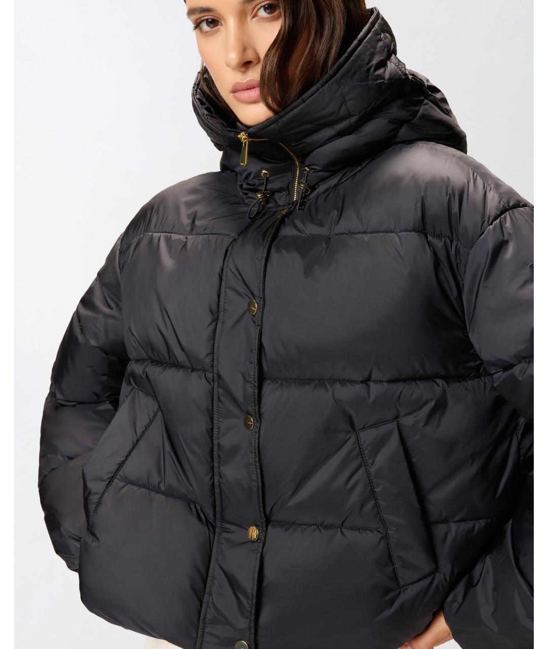 PINKO Черная полиамидовая куртка, фото 6
