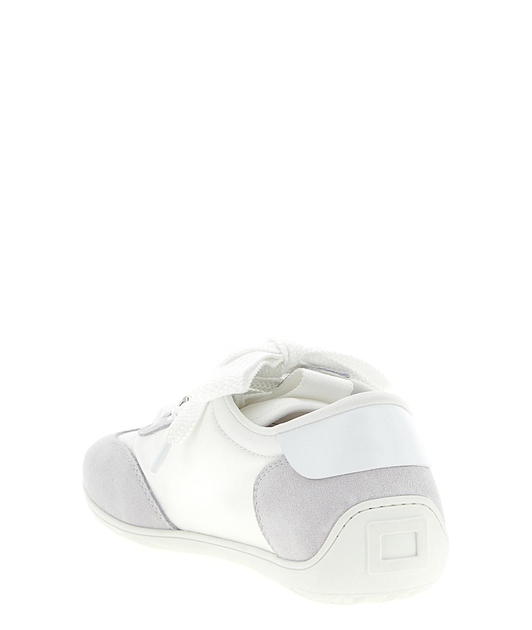 ROGER VIVIER Белые кожаные кроссовки, фото 3
