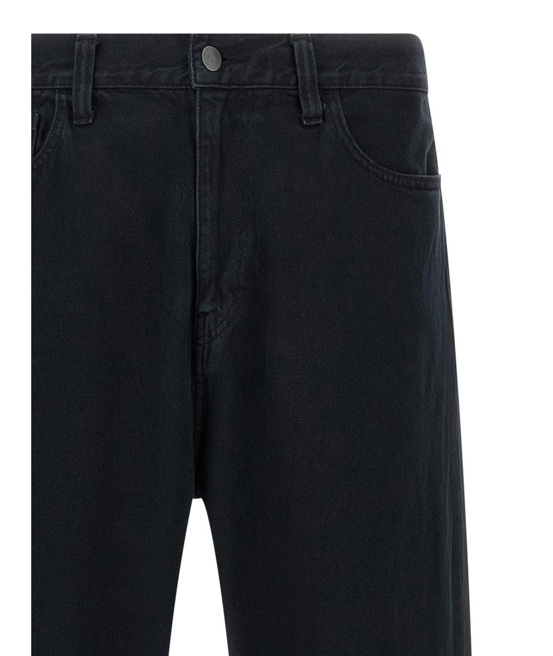 CARHARTT WIP Темно-синие хлопковые прямые джинсы, фото 3