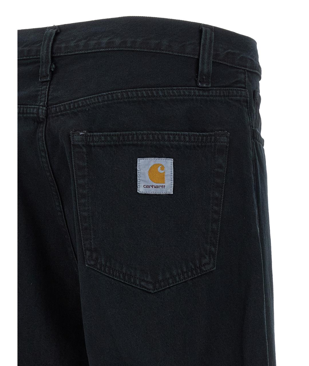CARHARTT WIP Темно-синие хлопковые прямые джинсы, фото 4