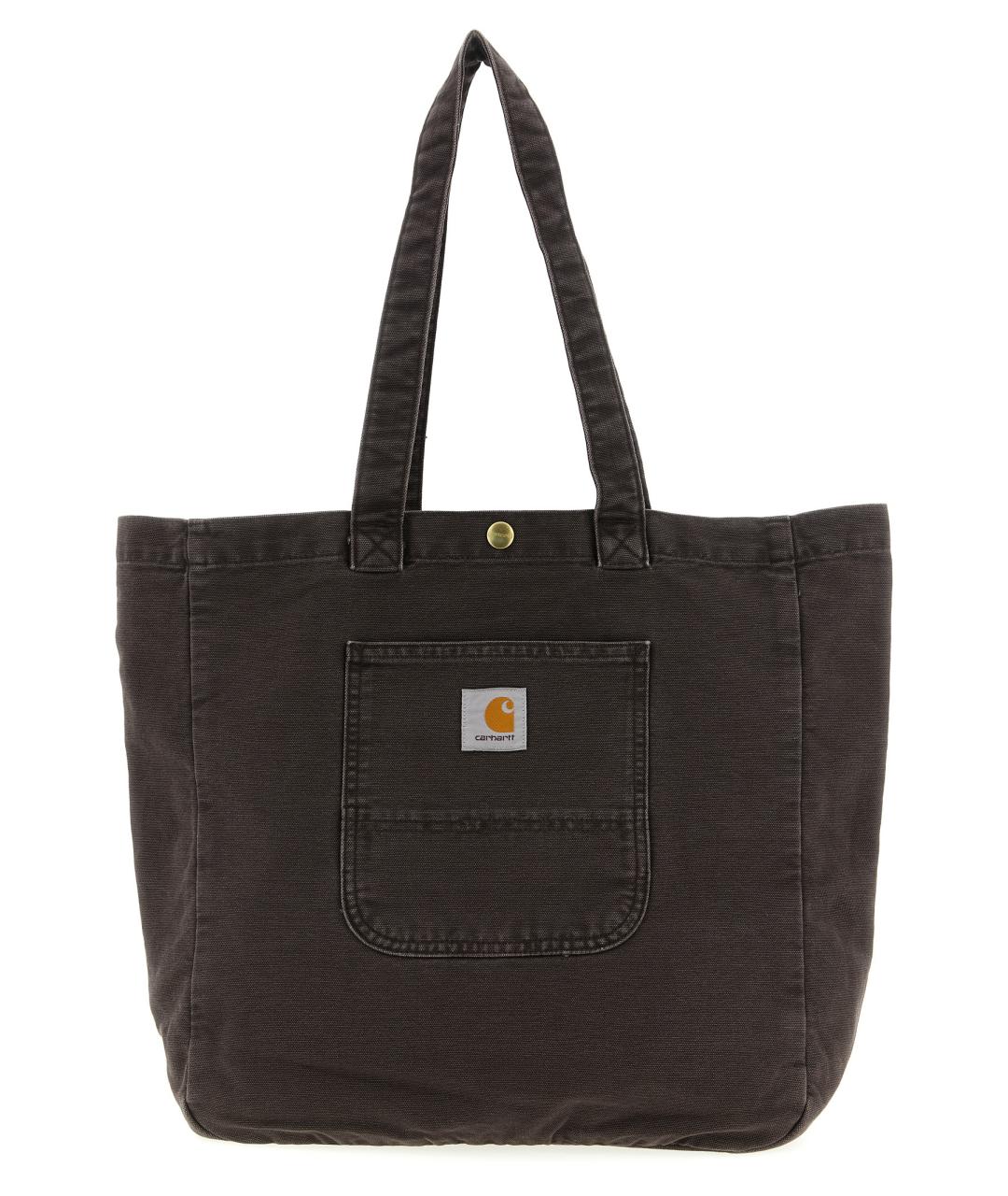 CARHARTT WIP Коричневая хлопковая сумка тоут, фото 1