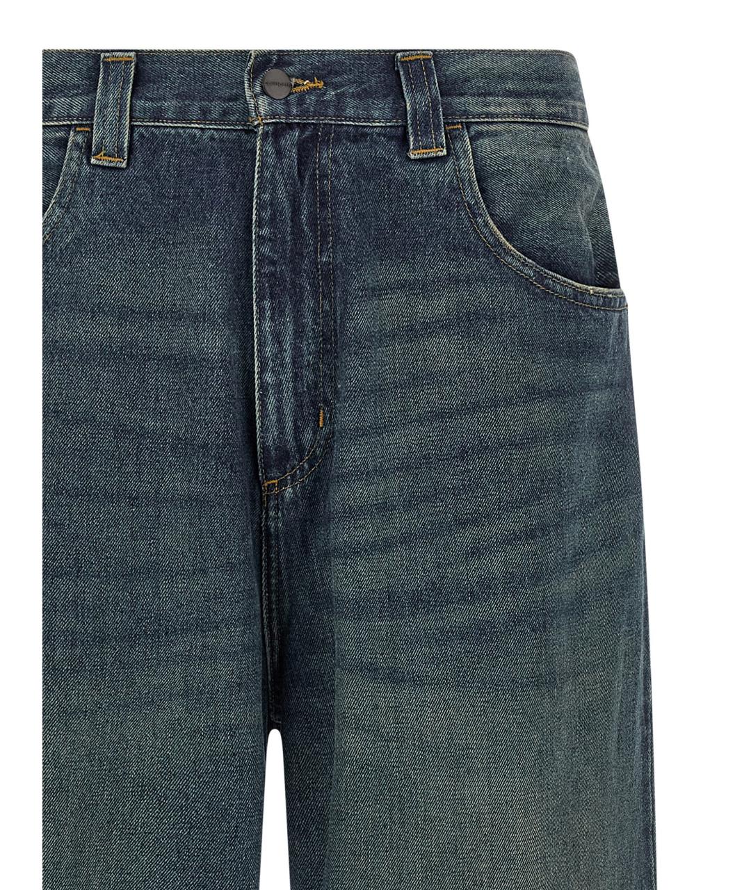 CARHARTT WIP Синие хлопковые прямые джинсы, фото 3