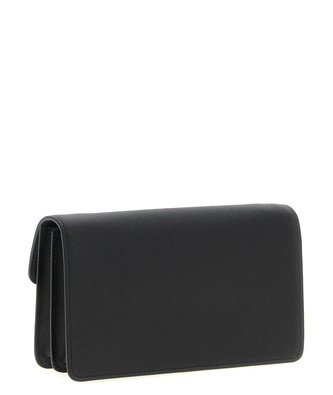 PRADA Черная кожаная сумка через плечо, фото 2