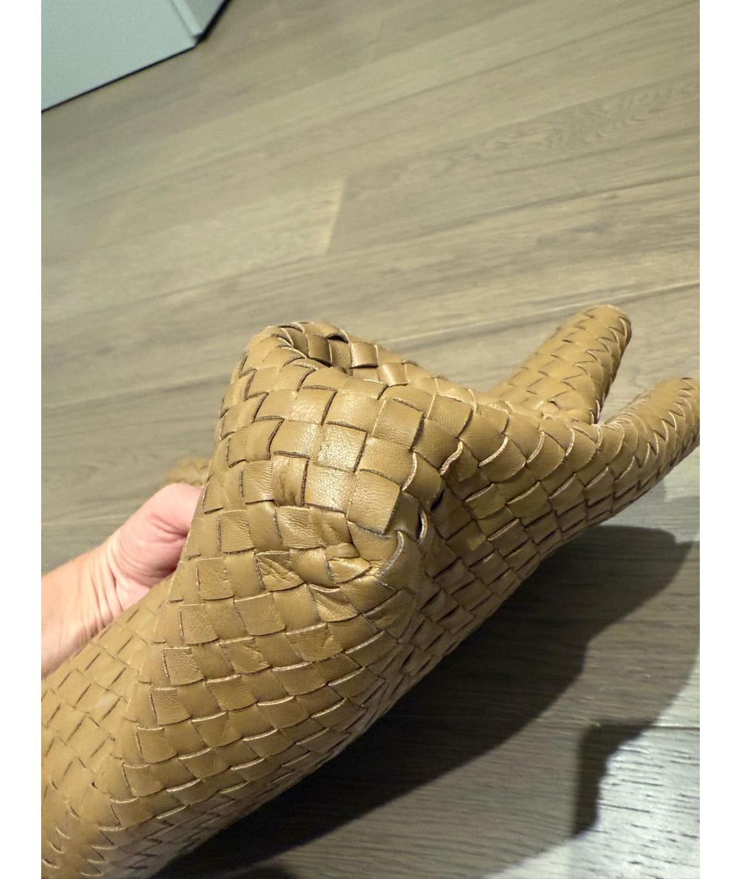 BOTTEGA VENETA Коричневая кожаная сумка тоут, фото 5