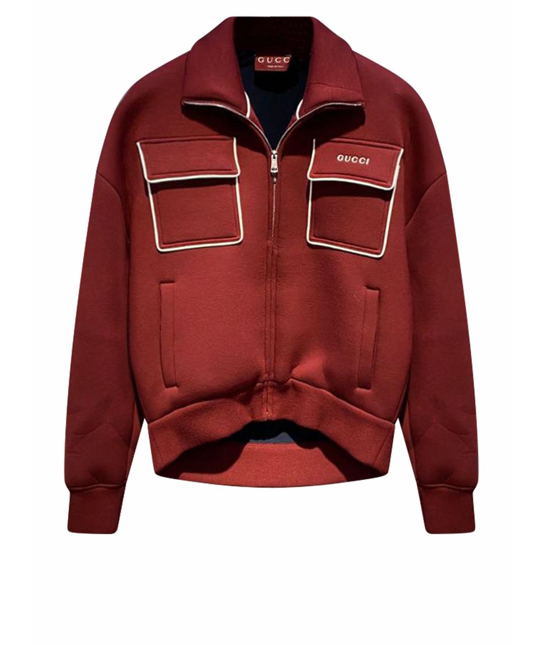 GUCCI Бордовый джемпер / свитер, фото 1