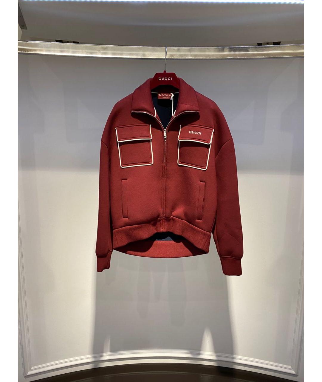 GUCCI Бордовый джемпер / свитер, фото 3