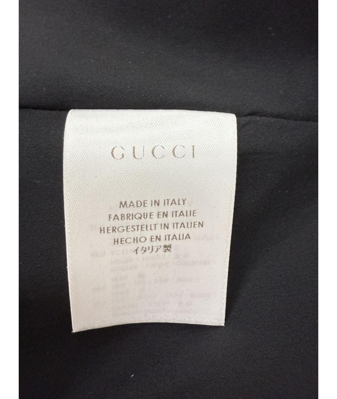 GUCCI Черная юбка миди, фото 4