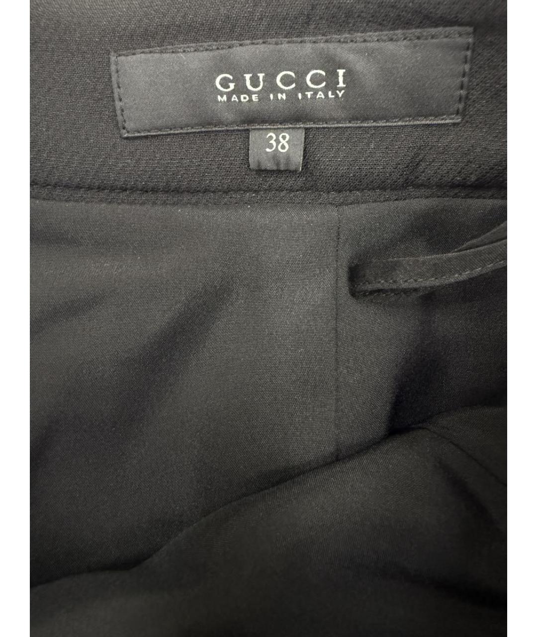 GUCCI Черная юбка миди, фото 3