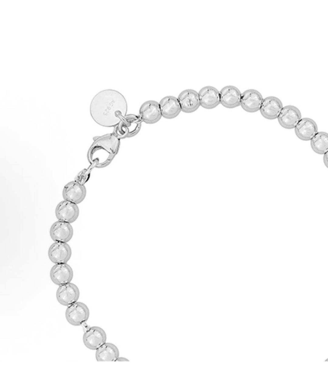TIFFANY&CO Бордовый серебряный браслет, фото 3