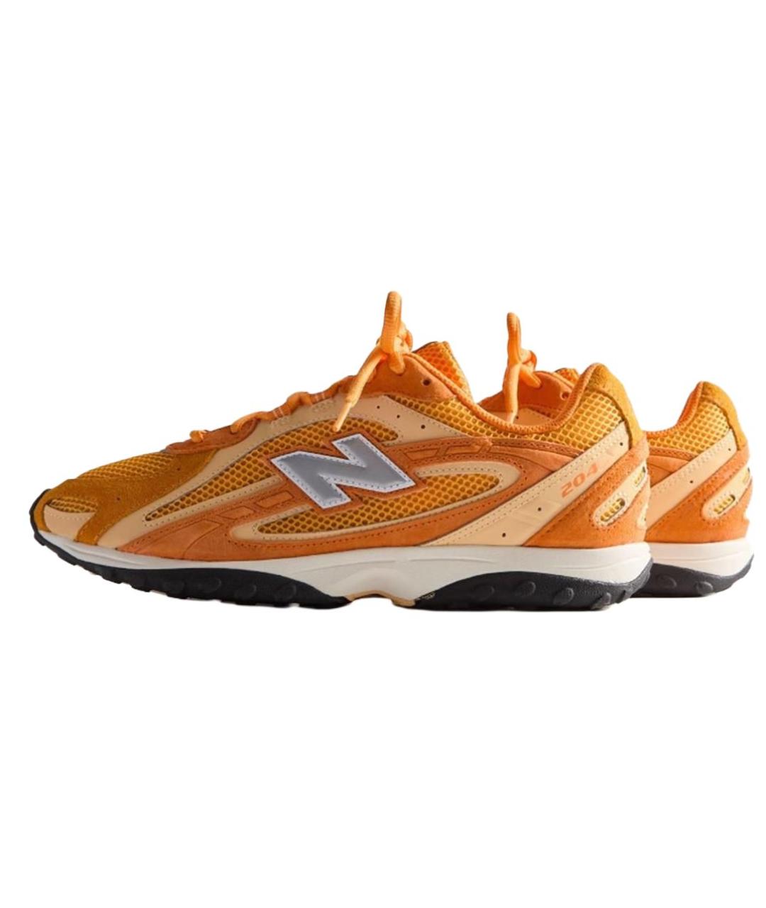 NEW BALANCE Оранжевое замшевые кроссовки, фото 3