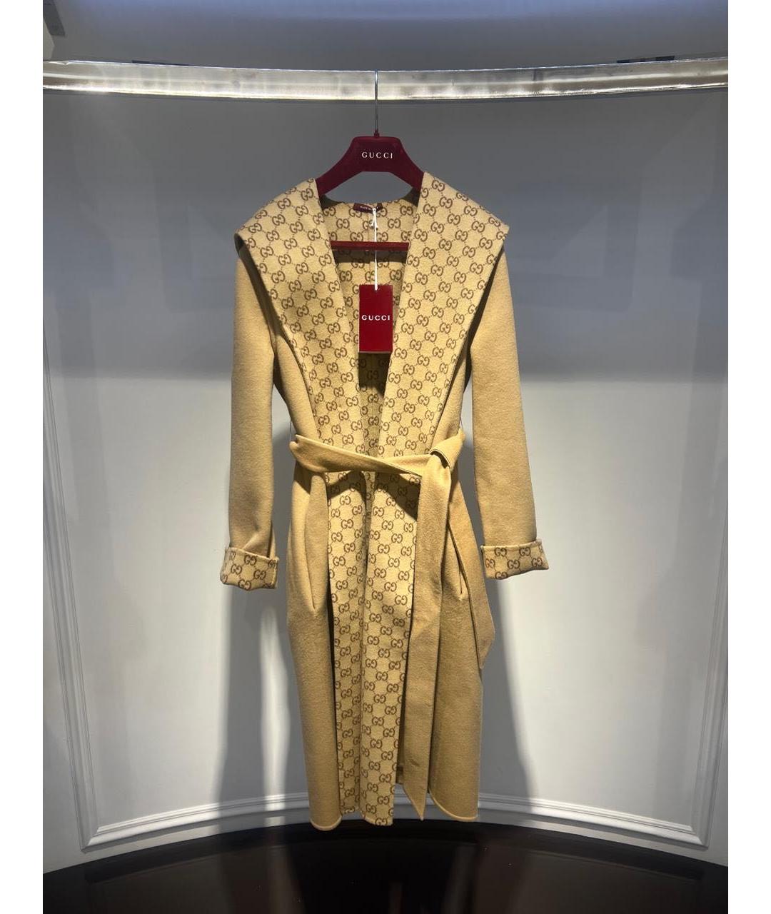 GUCCI Коричневое пальто, фото 3