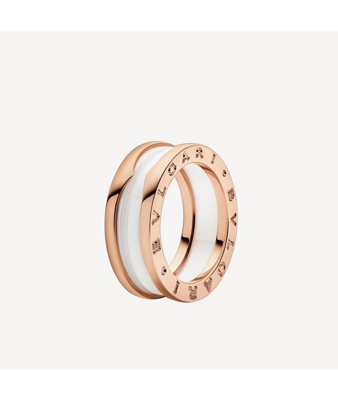 BVLGARI Белое кольцо из розового золота, фото 5